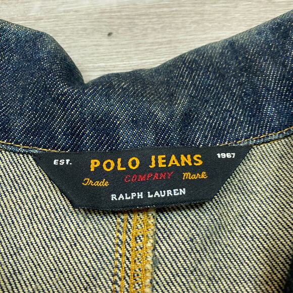 Polo Jeans Company Denim Barn Chore Jacket Men's XL Cottagecore - Picture 5 of 14